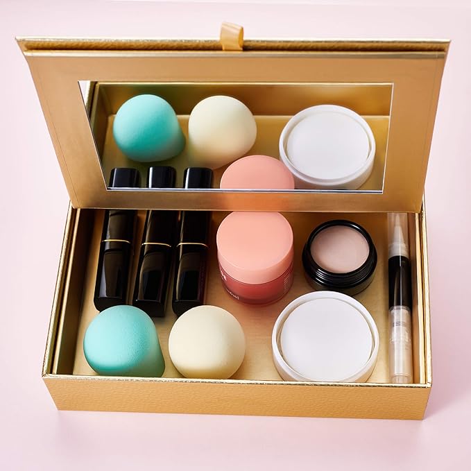 Jessup Makeup Brushes Set Professional Makeup Brush Eyeshadow Blending Powder Foundation Blusher Concealer 25pcs with Cosmetics Storage Box, Zinfandel T285-Velvo Beauty