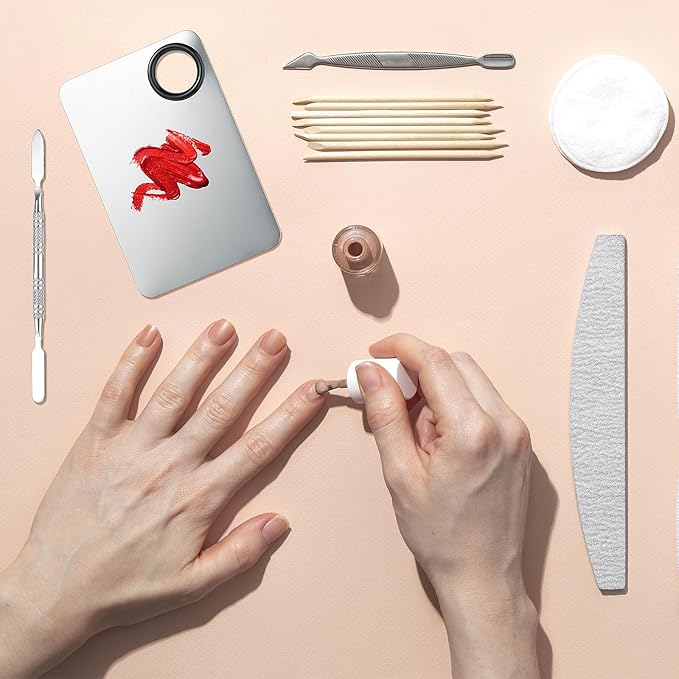 10-in-1 Makeup Spatula and Powder Puff Set with Professional Cosmetic Palette Triangle Puff for Eye Shadow Spatula Facial Cosmetic Makeup Tool for Eyelashe Body-Velvo Beauty