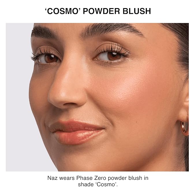 Makeup Powder Blusher - "Cosmo" - 4g / 0.141 oz - Full Coverage, Natural Blush - Soft, Buildable Pink, Coral, Peach & Golden Hues - Matte & Shimmering Shades Gives Cheeks a Radiant Glow-Velvo Beauty