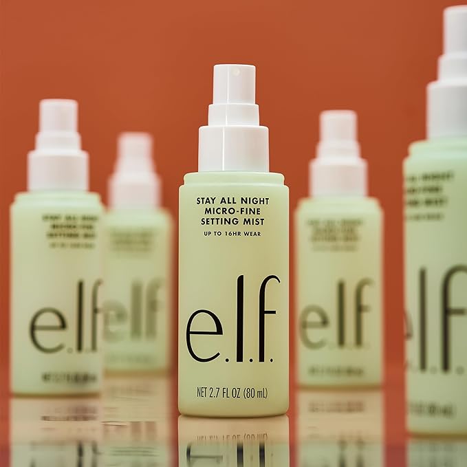 e.l.f. Stay All Night Micro-Fine Setting Mist, Hydrating & Refreshing Makeup Setting Spray For 16HR Wear-time, Vegan & Cruelty-Free, 2.7 Fl Oz-Velvo Beauty