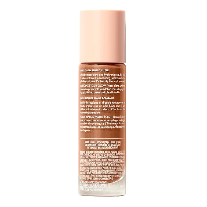 e.l.f. Halo Glow Liquid Filter, Complexion Booster For A Glowing, Soft-Focus Look, Infused With Hyaluronic Acid, Vegan & Cruelty-Free, 6 Tan/Deep-Velvo Beauty