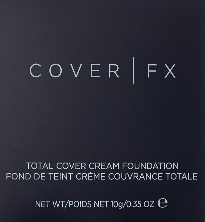 Cover FX Total Cover Cream Foundation: Oil-free Cream Foundation and Concealer - Full Coverage and Powerful Antioxidant Protection - N120, 0.35 oz-Velvo Beauty