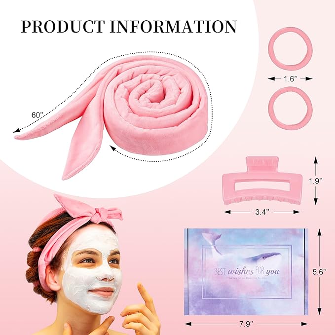 Heatless Curling Rod Headband, Upgraded 60" Extra Long Heatless Curls Headband Soft Hair Curlers to Sleep In Hair Rollers No Heat Curls (Deep Pink)-Velvo Beauty