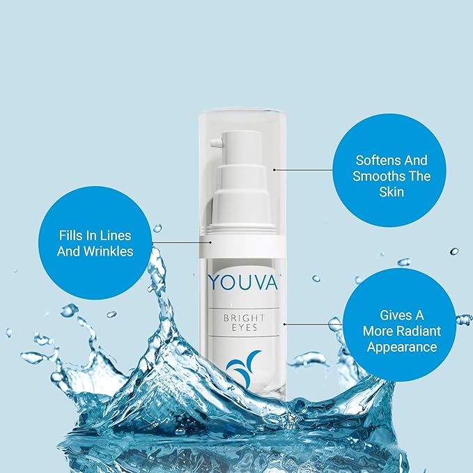 Hyaluronic Acid Anti-Aging Eye Cream - 15ml | Under Eye Cream | Marine Extracts | Bearberry and Licorice Root for Dark Circles | Eye Cream | Wrinkles and Reduce Puffiness | Fragrance-Free-Velvo Beauty