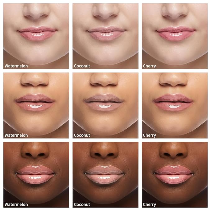 3 PCS Bee Lip Balm Lip Mask Honey Pot, Watermelon & Cherry & Coconut Lip Mask Propolis Moisturizing Lip, Hydrating Prevention Dry and Cracked Lip Scrubs Exfoliator (Watermelon & Cherry & Coconut)-Velvo Beauty