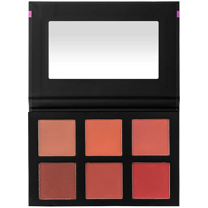 SHANY Shimmer & Matte Powder Blush Makeup Palette with Mirror - 6 Color Makeup Blush Palette - BLUSH-Velvo Beauty