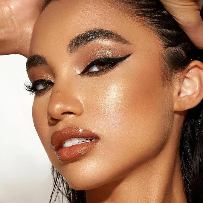 Boobeen Blush and Highlighter Palette- 4-color Metallic Shimmer Shadow Powder, Illuminator Makeup Set for Shading, Highlighting & Defining the Face-Velvo Beauty