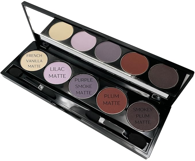 Matte Purple Vegan Eyeshadow Palette; Talc, Paraben & Cruelty Free-Velvo Beauty