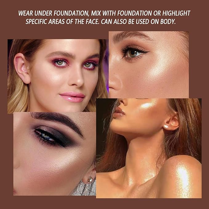 Face Highlighter Luminizers Highlighter powder Translucent Setting Powder High Definition Powder for All Skin Types and Skin Tones(N01)-Velvo Beauty