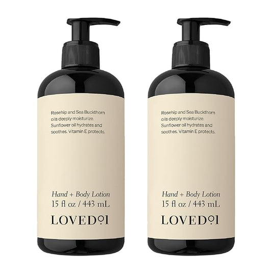 Hand & Body Lotion, John Legend Skincare, Fragrance-Free, Daily Lightweight Cream, Formulated with Shea Butter & Vitamin E, 2-Pack (15 oz each)-Velvo Beauty