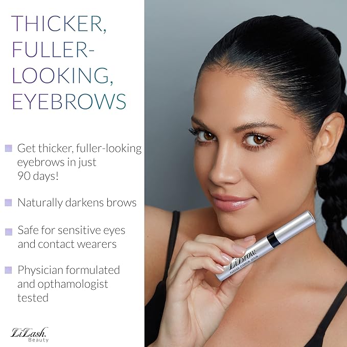 LiBrow® Purified Eyebrow Physician-Formulated Serum XL for Fuller & Thicker Looking Eyebrows | Natural Eyebrow Enhancer Safe for Sensitive Skin | 6-Month Supply (6ml)-Velvo Beauty