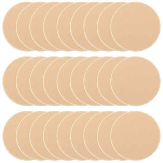 25 Pcs Women's Round Soft Makeup Beauty Eye Face Foundation Blender Facial Smooth Powder Puff Cosmetics Blush Applicators Sponges Use for Dry and Wet-Velvo Beauty