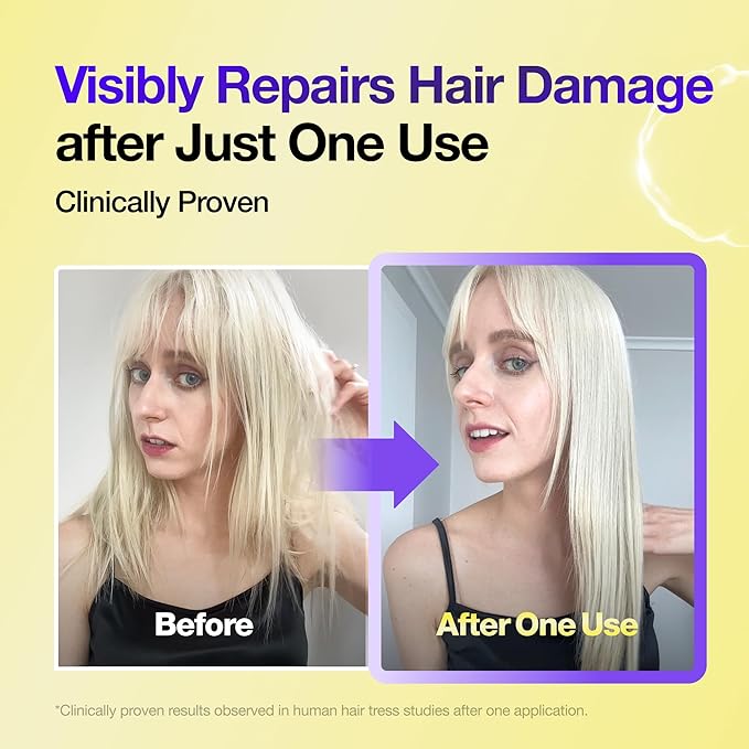 Protein Capsule Hair Repair Treatment, 3-Minute Keratin Hair Mask & Deep Conditioner for Damaged, Repair & Strengthen, Instant Detangling, Anti-Frizz, Low-pH, Fine-Hair Safe, 6.76 fl oz-Velvo Beauty