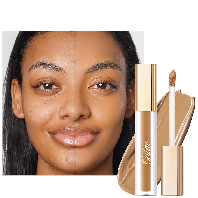 Oulac Concealer Full Coverage, Concealer Stick for Dark Circles, Hydrating Concealer Infused with Hyaluronic Acid, Lightweight, Long Lasting, Vegan Concealer 3.8ml, Shade: C7 Olive-Velvo Beauty