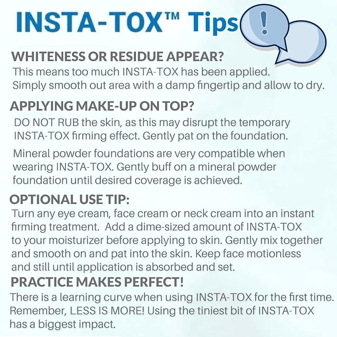 Serious Skincare INSTA-TOX Instant Wrinkle Smoothing Face Serum - Improves Appearance of Fine Lines - Temporary Skin Tightener - Line Filler .75 oz (1Pack)-Velvo Beauty