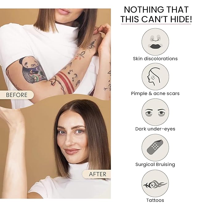 Dermacol Full Coverage Foundation | Long Lasting Waterproof Makeup Cover Cream SPF30 | Hypoallergenic & Light Weight Liquid | Tattoo, Acne, Spots, Under-eye Skin Cover-up - 30g-Velvo Beauty
