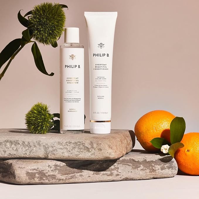 PHILIP B Everyday Beautiful Shampoo - 7.4 fl. oz. (220 ml) - Clarifying, Volumizing and Shine Enhancing, Removes Excess Buildup, Sulfate-Free, Made in USA-Velvo Beauty
