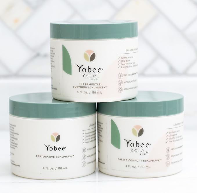 Yobee Restorative Scalp Mask - Dry Scalp Treatment Hair Mask - Probiotic Extracts, Organic Honey, Turmeric, Vitamin B12 - Natural Dry, Itchy, Sensitive Scalp and Dandruff Relief - for Adults, 4 fl oz-Velvo Beauty