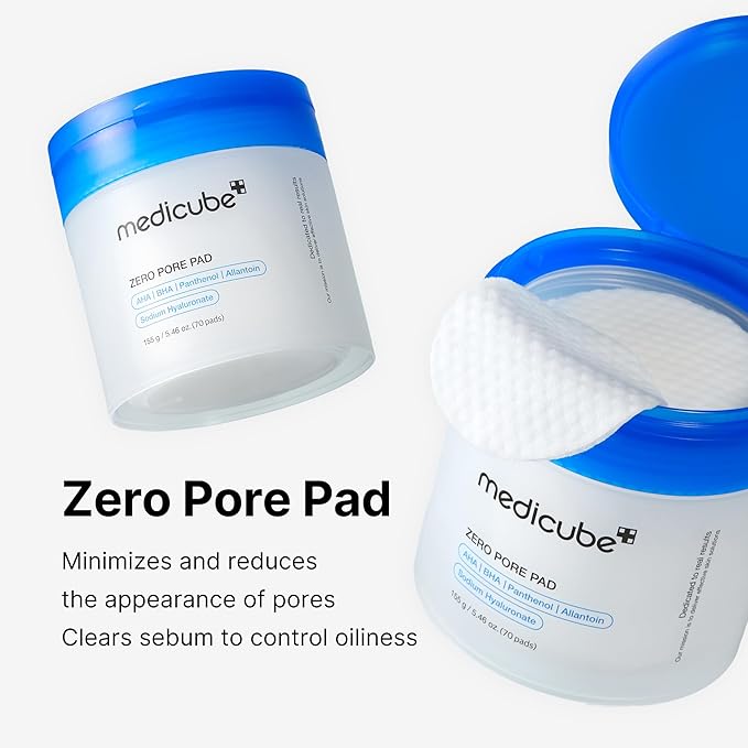 Medicube All-in-One Duo for Pore and Skin Texture Care: Zero Pore Pads 2.0 and Zero Pore Blackhead Mud Facial Mask-Velvo Beauty