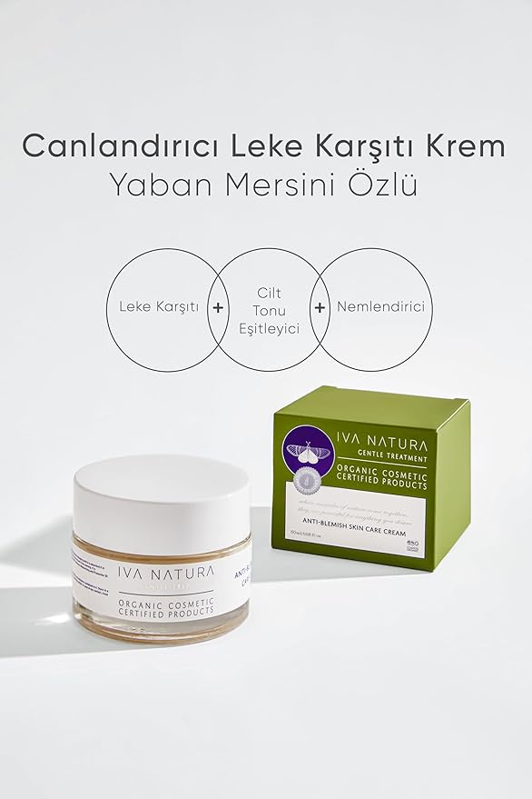 Organic Anti Blemish Skin Care Cream with Blueberry Extracts 1.68 fl oz-Velvo Beauty