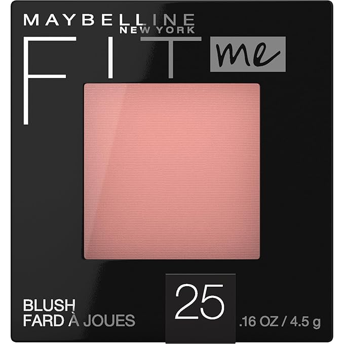 Maybelline Fit Me Blush, Lightweight, Smooth, Blendable, Long-lasting All-Day Face Enhancing Makeup Color, Pink, 1 Count-Velvo Beauty