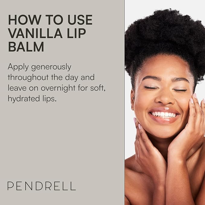 Vanilla Lip Balm - Soothing and Hydrating Lip Balm for Men and Women - Infused with Hyaluronic Acid, Shea Butter and Vitamin E - 30g-Velvo Beauty