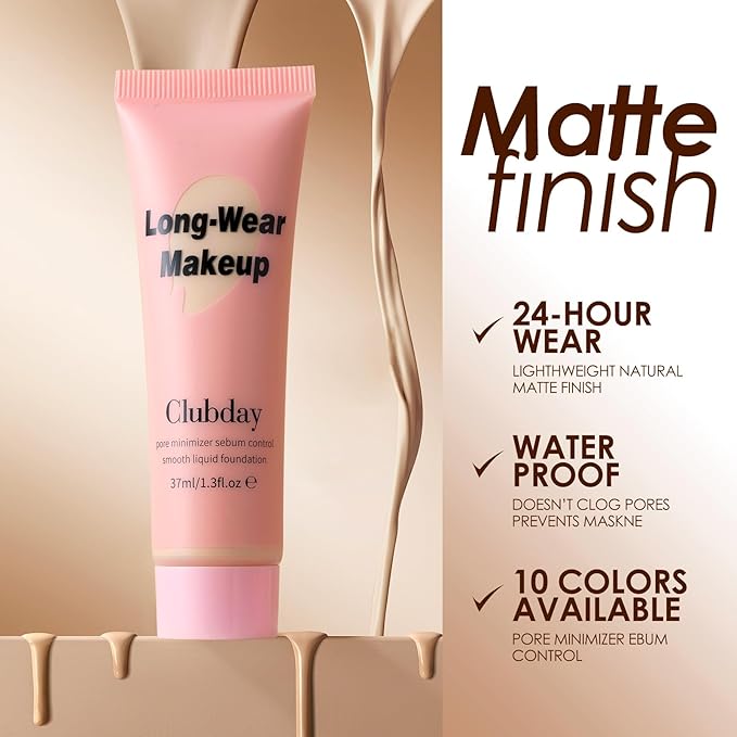 Liquid Foundation Full coverage Long-Lasting Buildable Weighless Foundation Cream Active Wear color stay Makeup-07-Velvo Beauty