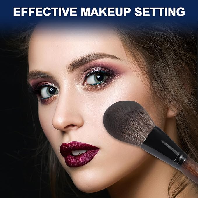 Large Bamboo Mineral Powder Brush, Fluffy Foundation Makeup Brush Kabuki Brushes with Soft Synthetic Bristles for Loose & Pressed Powder, Liquid, Cream, Buffing, Blending, Vegan & Cruelty-Free Tool-Velvo Beauty