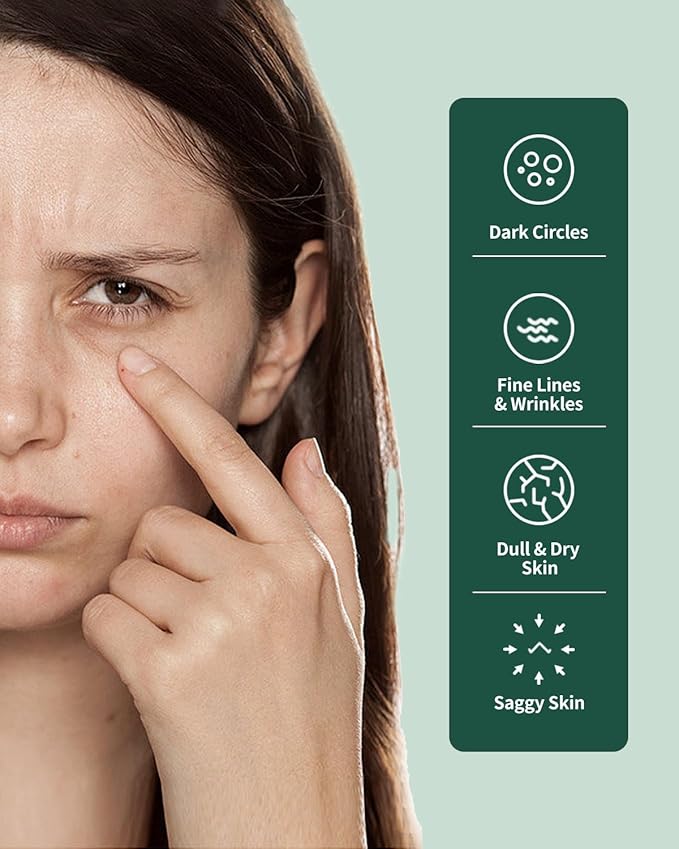 Advanced Snail Repair Eye Stick, Brightening & Tightening Eye Cream for Fine Lines & Dark Circles, Snail Mucin Eye Stick for Sensitive and All Skin Type, 0.25OZ-Velvo Beauty