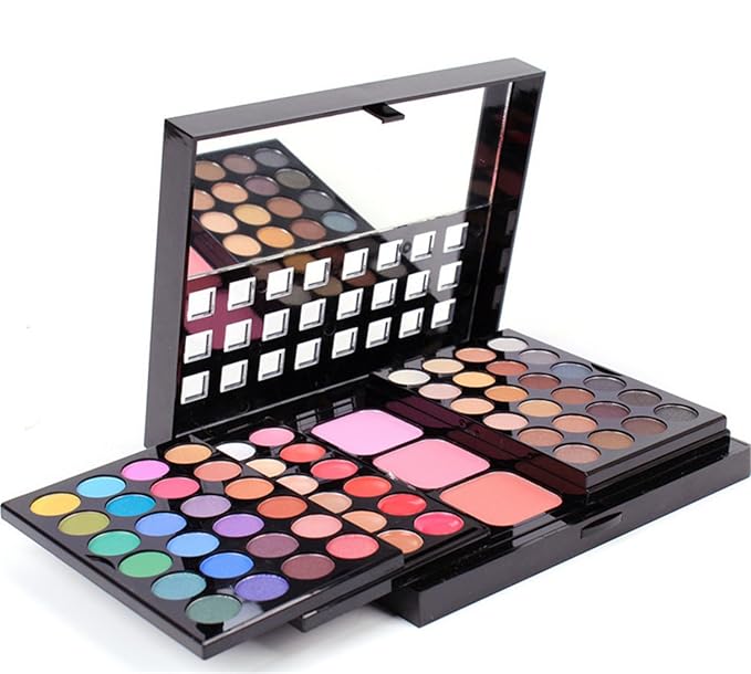 Pro Makeup Gift Set All in One Makeup Kit Cosmetic Contouring Kit 78 Colors Eyeshadow Palette with Face Blush, Lipgloss, Concealer and Eyeshadow Brushes- Ideal Holiday Gift Set#1-Velvo Beauty
