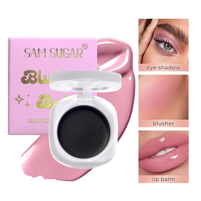 Cream Blush,Color Color Changing Tint,Magic Blush for Cheek & Lip Waterproof Multi-Use Lips and Cheek Tint,Moisturizing Lightweight, Makeup Blush (Pink, 1.62 oz)-Velvo Beauty