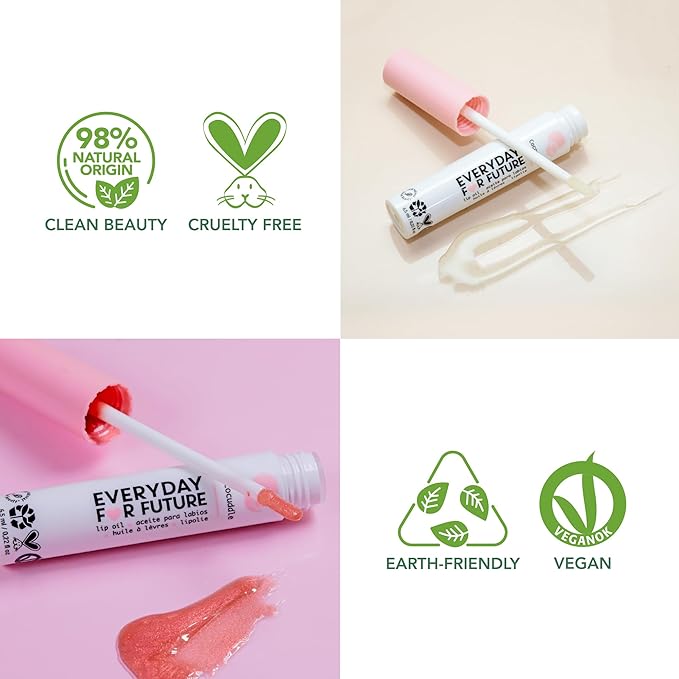 Coconut Lip Oil | Clear Transparent Lip Treatment with Coconut Oil | Moisturizing Lip Oil | Vegan & Cruelty Free Lip Oil | 99% Natural Lip Oil | Piña Colada 5 ml (Transparent)-Velvo Beauty