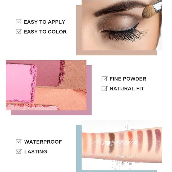 120 Nude Eyeshadow Palette, Beauty Makeup Palette Multicolor Combinable Highly Pigmented Warm Color Cosmetic Sweatproof Matte Pearl Shimmer Makeup Shadow Palette Professional for Women #4-Velvo Beauty