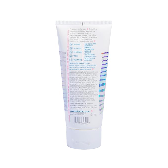 Seaweed Bath Co. Energize Body Cream - Grapefruit Orange | Hand and Body Lotion with Vitamin C, Hyaluronic Acid and Shea Butter | Invigorating Moisturizer For Dry Skin | 6 oz-Velvo Beauty