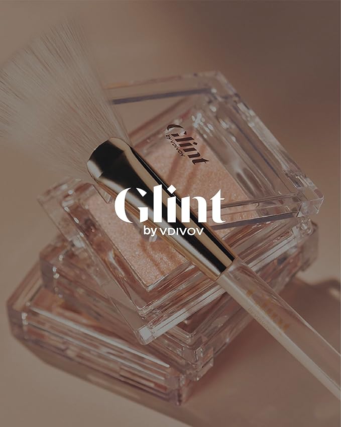 Glint Dewy Highlighter (Diamond Veil, 0.08oz) - Luminous Glow, Infused with Micropearls, Shiny Illuminator. Rich Pigment & Silky Touch, Korean Makeup.-Velvo Beauty