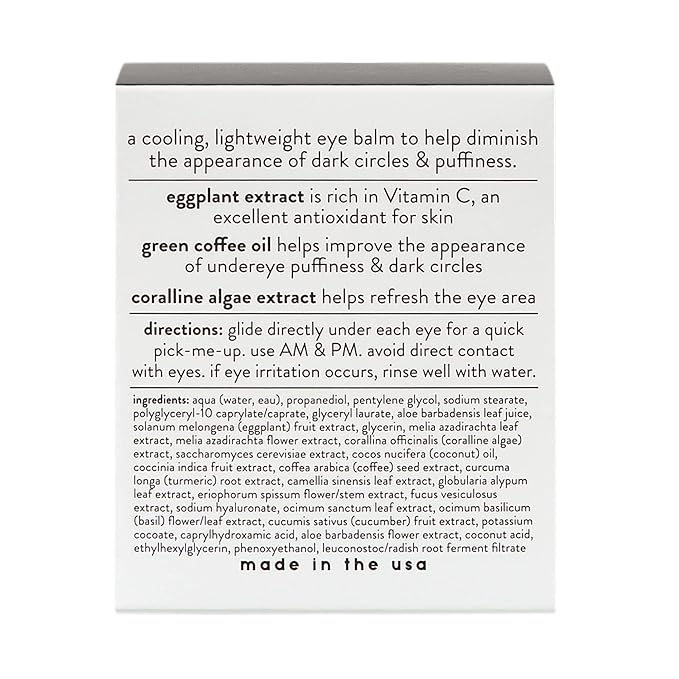Cleen Beauty Cooling Eggplant Eye Balm | Under Eye Stick | Dark Circles Under Eye Treatment for Women | Puffy Eyes Treatment - Paraben Free | 0.5 Oz-Velvo Beauty