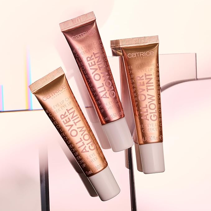 Catrice | All Over Glow Tint | Multi-Use Liquid Highlighter | Face & Body | Vitamin C, Niacinamide, Squalene & Panthenol | Long-lasting & Lightweight | Vegan & Cruelty Free (010 | Beaming Diamond)-Velvo Beauty