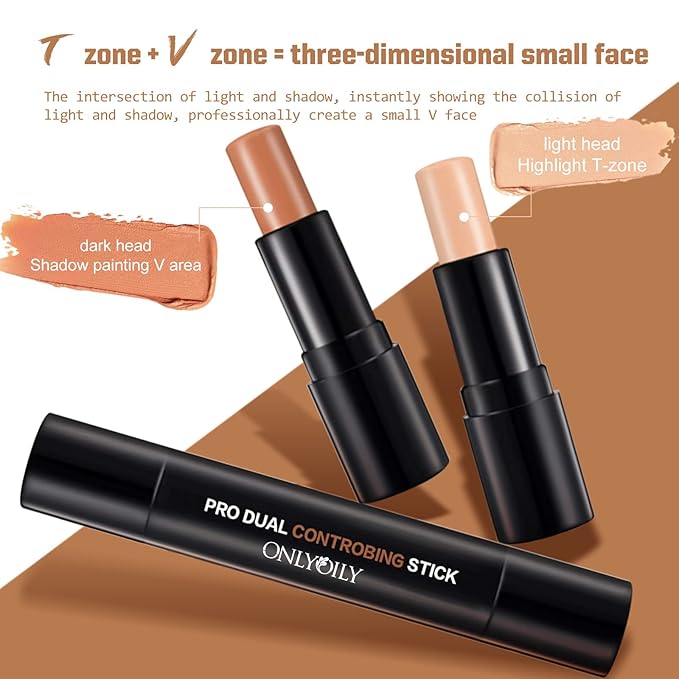 6 colors contour highlighter stick contour stick,face highlighter, contour makeup contouring sticks cream concealer - 3PCS (#1+#2+#3)-Velvo Beauty
