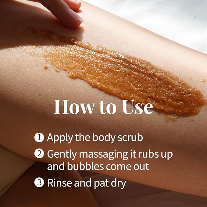 PLU Original Korean Walnut Body Scrub Polish - White Musk - Exfoliating & Moisturizing & Glow - for Acne, Cellulite, Stretch Marks, Spider Veins - Soft Musk Scent, 6.76 oz.-Velvo Beauty