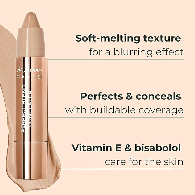 M. Asam MAGIC FINISH Perfect Blend Concealer Nude (0.1 Oz) - concealer perfects & conceals blemishes & imperfections, make-up with adjustable coverage & instant blur effect, vegan-Velvo Beauty