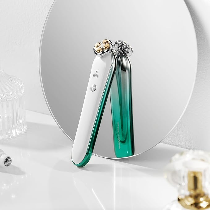 Puffy Eyes Treatment | Eye Puffiness | Eye Bags | Crows Feet | Fine Line Reducing - TS-Lifter Technology(Minor Stings) + Radio Frequency - 2 in 1 Professional RF Eye Anti Aging Device-Velvo Beauty