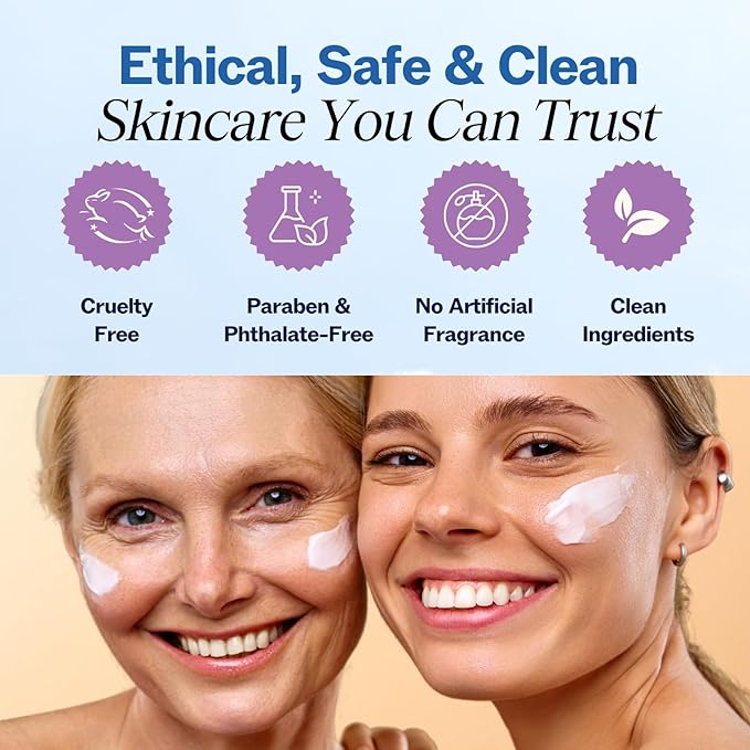 LilyAna Naturals Retinol Cream - Anti-Aging Moisturizer for Face & Neck, Made in USA, Wrinkle Reduction - 1.7oz, 2 Pack-Velvo Beauty