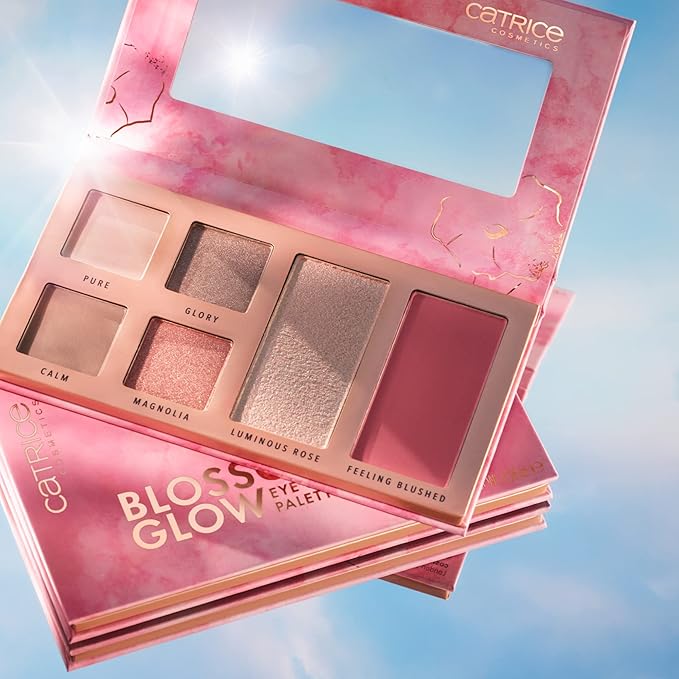 Catrice | Blossom Glow Eye & Cheek Palette | Multi-Use Make Up with Eyeshadows, Blush & Highlighter | Highly Pigmented Matte & Shimmer Shades | Travel Friendly | Vegan & Cruelty Free-Velvo Beauty