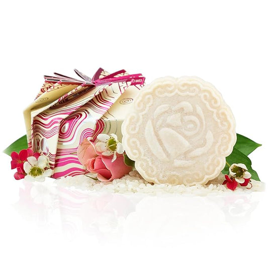 Viori Chamomile Rose Essential Oil Shampoo Bar Made with Rice Water - Handcrafted All Natural Shampoo Bars - Sulfate Free-Velvo Beauty