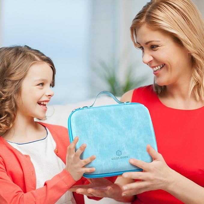 Color Nymph Makeup Palettes Makeup kits for Girls Any Ages, Teens Makeup Pallet for Beginner with Reusable Handbag, Eyeshadow Palette with Blushes Bronzer Highlighter Lipgloss Lip Oil Brushes Mirror-Velvo Beauty