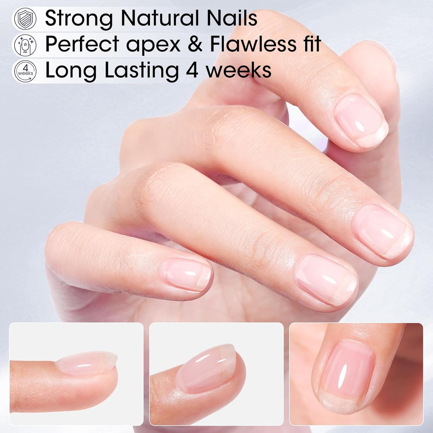 Gellen Salon-Grade Builder Gel for Nails, 5 in 1 Hema Free Clear Builder Gel for Nail Apex Strengthener 20ml Clear Builder GelNail Polish in Upgraded Bottle U V Cured for Home DIY-Velvo Beauty