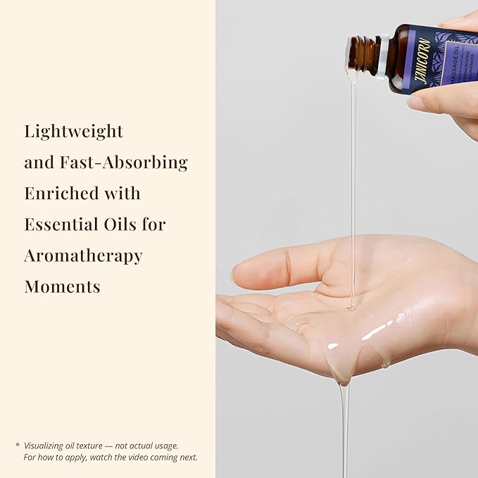Frankincense & Lavender Botanical Massage Oil – Lightweight Face & Body Oil with Jojoba & Almond – Resin & Floral Aroma for Deep Massage, Fascia Release & Calming Rituals, 30ml (1.0 fl oz)-Velvo Beauty