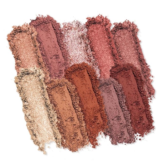 Profusion Cosmetics 10 Shade Eyeshadow Palette - High Pigmented Multi-Finish Colors, Vegan & Cruelty-Free, Create Stunning Looks On-the-Go - Travel-Friendly & Versatile Makeup, Mauve Hues-Velvo Beauty