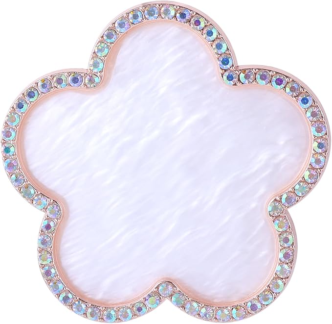 Resin Nail Art Palette Gold Edge Nail Holder Heart Shaped Color Makeup Foundation Mixing Tools Display Board Gel Nail Art Color Mixing Palette Painting Tray Manicure Tool (Colorful)-Velvo Beauty