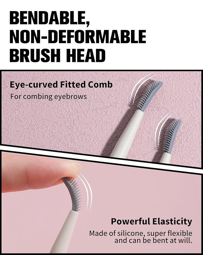 EIGSHOW Dual-Ended Precision Eyebrow Brush and Comb for Eyeliner Lining, Sculpting Brows, Professional Eye Makeup Tools (D109B)-Velvo Beauty